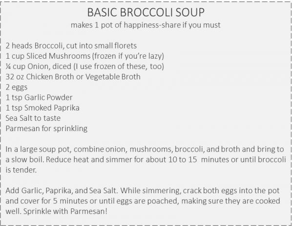 It's OK to be Basic→Broccoli Soup - Inspector Gorgeous