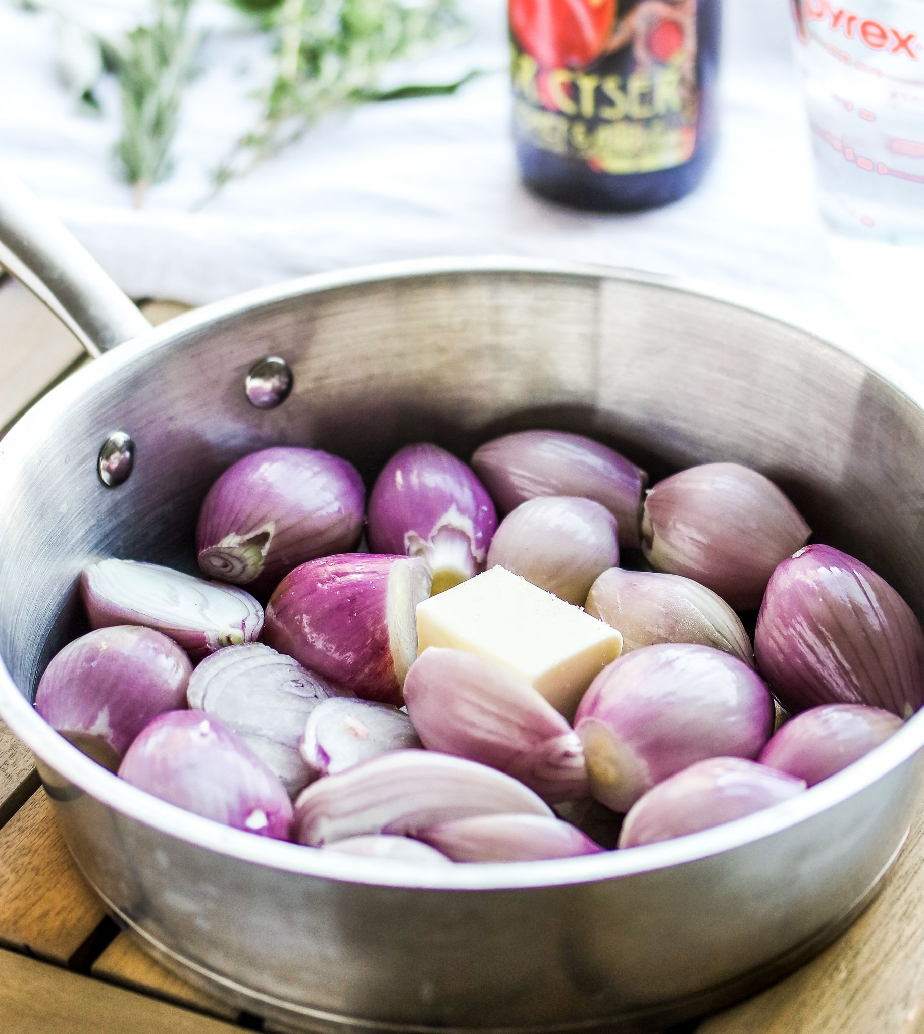 Apple Mead Glazed Shallots 🍾 {GlutenFree & Low Carb Option