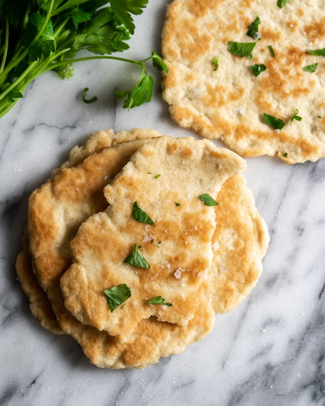 Buttery & Soft Keto Skillet Flatbread - Inspector Gorgeous